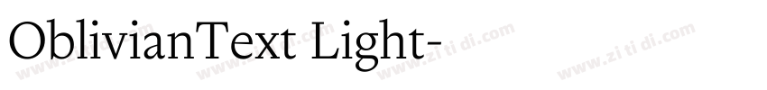 OblivianText Light字体转换 OblivianText Light字体转换